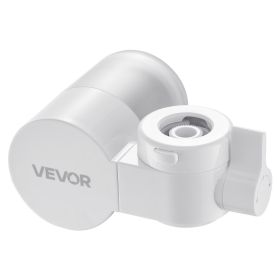 Faucet Mount Water Filter Sink Water Purifier for Kitchen Horizontal White